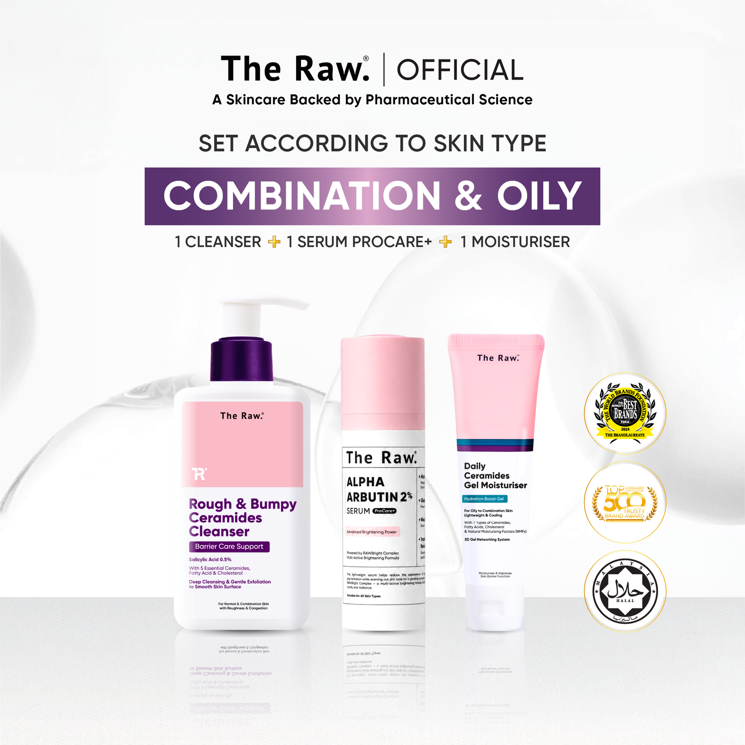 The Raw. Combination & Oily Skin Type Set