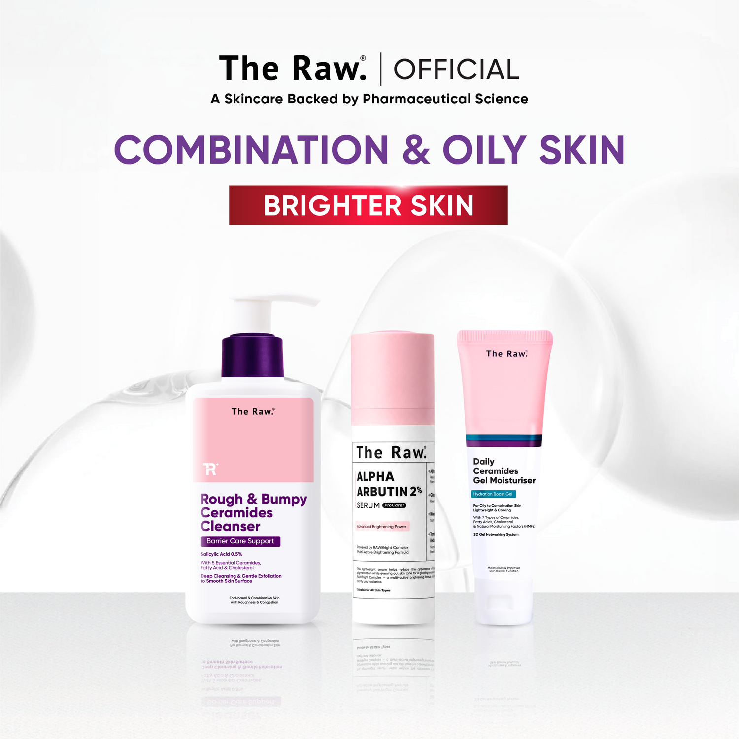 The Raw. Combination & Oily Skin Type Set