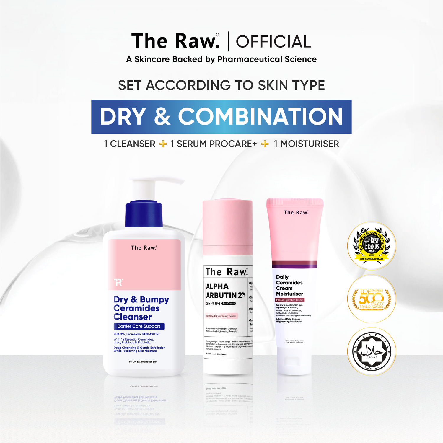 The Raw. Dry & Combination Skin Type Set