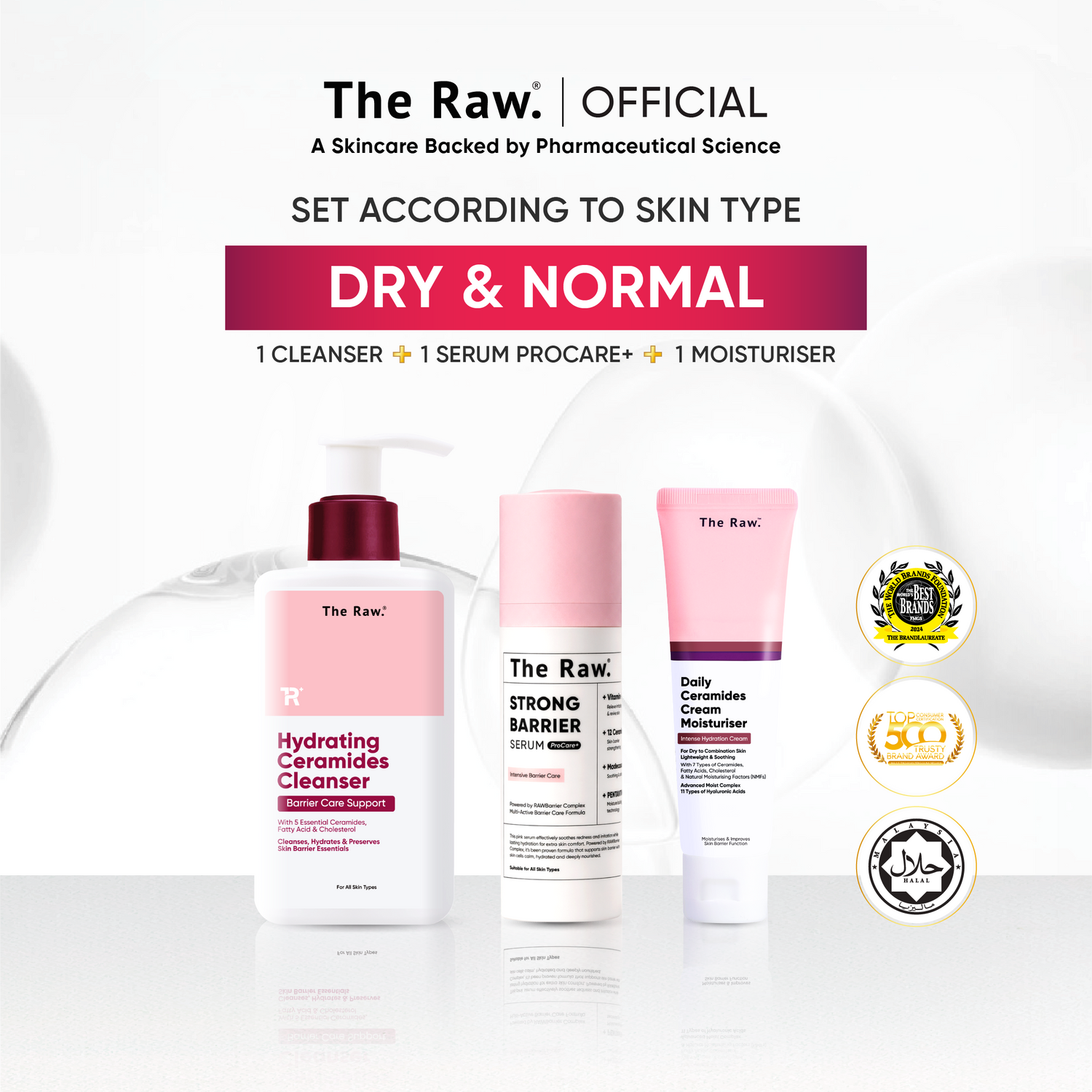 The Raw. Dry & Normal Skin Type Set