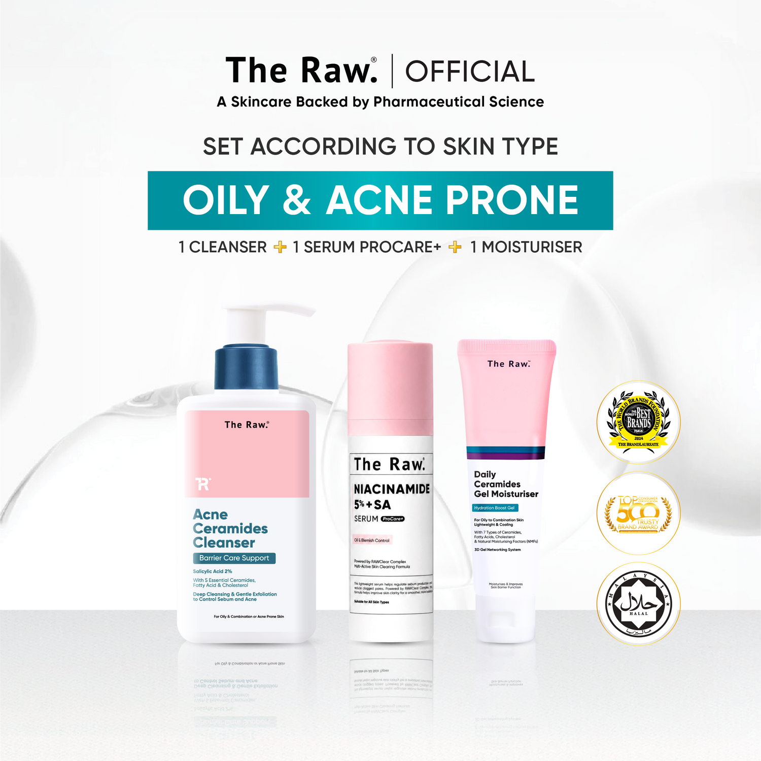 The Raw. Oily & Acne Prone Skin Type Set