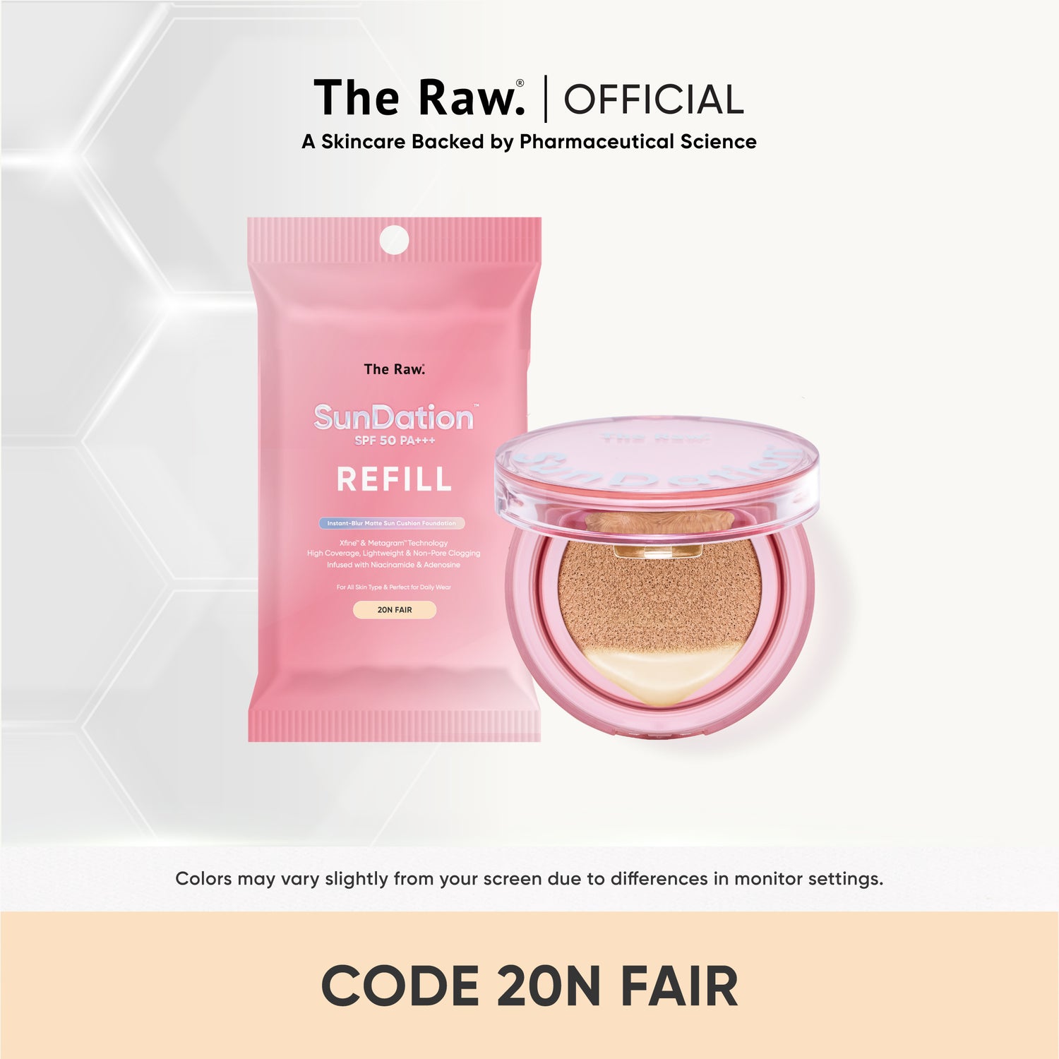 [REFILL] The Raw. SunDation® - Sun Cushion Foundation