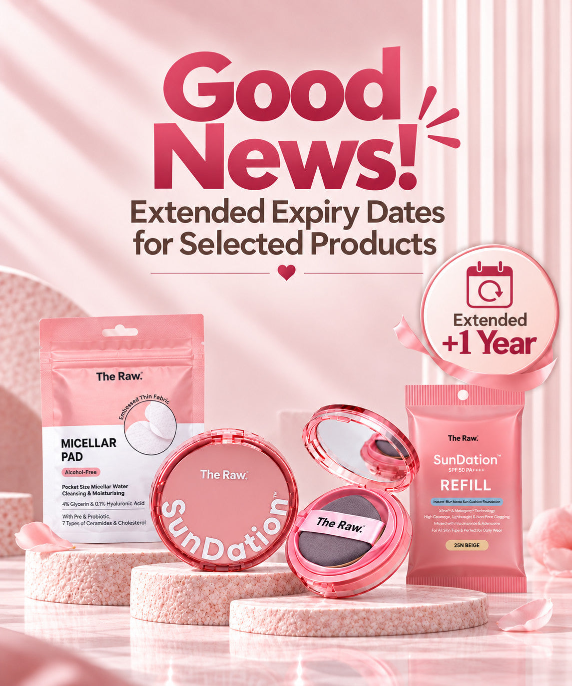 Good News! Extended expiry dates for selected products